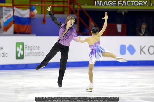 2013-03-01 Milano - World Junior Figure Skating Championships 0262 Rebeka Kim-Kirill Minov KOR